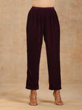 trueBrowns Wine Velvet Pant