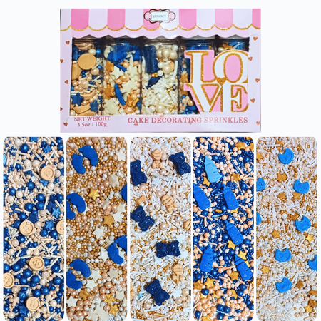 Confect Boys Baby Shower Sprinkles | Gender Reveal Sprinkles | Edible Sprinkles