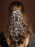 Panash Women White Pearls Embellished Tiara - Distacart