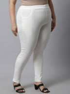 TAG 7 Women Plus Size Cotton Ankle Length Leggings