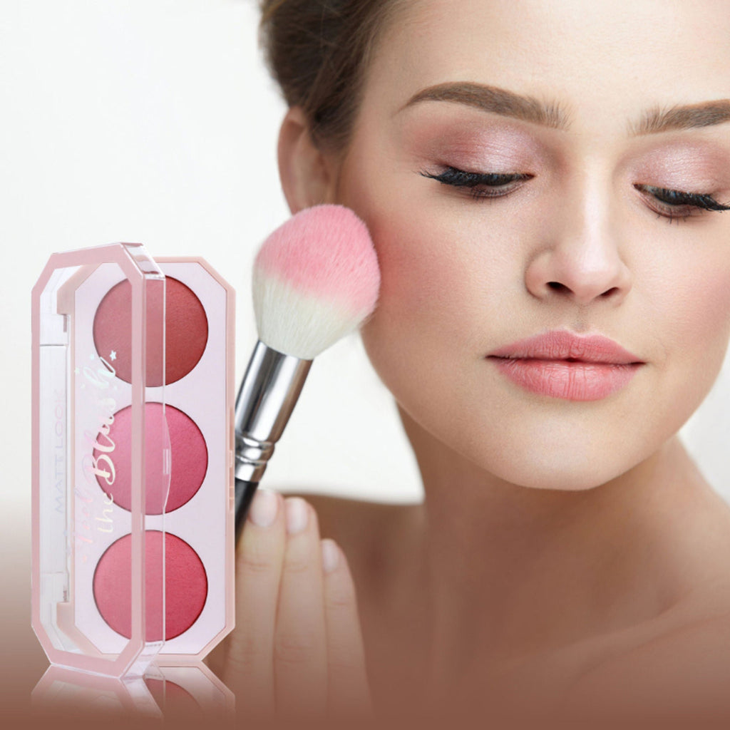 Matt Look Feel The Blush Baked Blush Trio Palette - 01 In The Nude