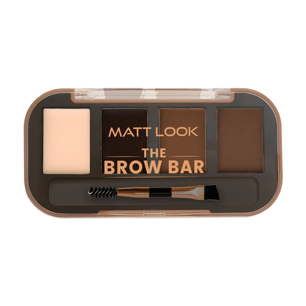 Matt Look The Brow Bar Eyebrow Enhancer Eyeshadow Palette - Natural 02 - Distacart
