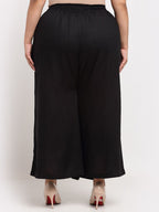 TAG 7 Women Mid Rise Ethnic Palazzos