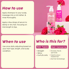 PLIX The Plant Fix Hibiscus Frizz Control Hair Serum + Bond Repair Advanced Shampoo