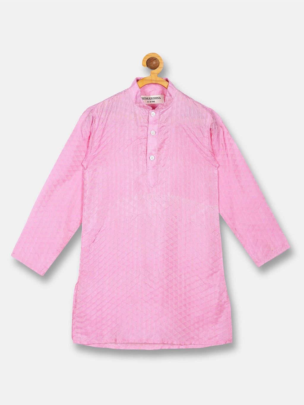 Sethukrishna Boys Pink Kurta with Pyjamas set
