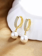 Yellow Chimes Gold-Plated Circular Hoop Earrings - Distacart