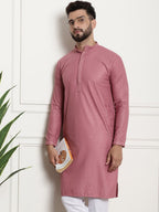 Sojanya Geometric Embroidered Thread Work Pure Cotton Straight Kurta