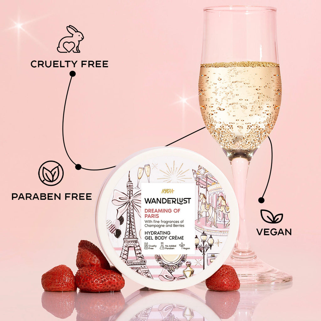 Wanderlust Dreaming Of Paris Hydrating Gel Body Creme With Champagne And Strawberry