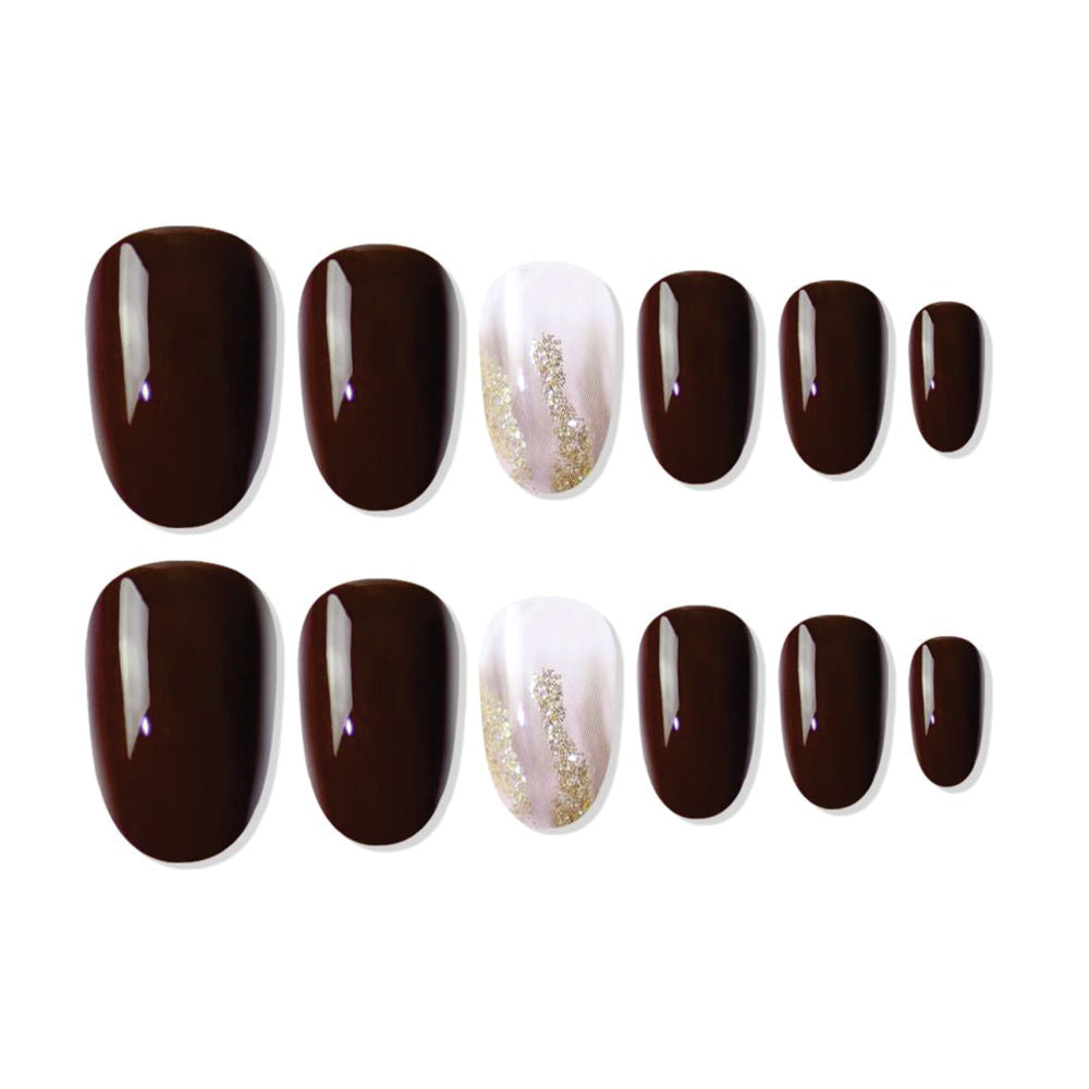 shills professional reusable press on nails oval spn702