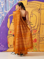 Tikhi Imli Leheriya Zari Jute Silk Ready to Wear Saree