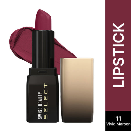 Swiss Beauty Select Dare To Matte Lipstick - 11 Vivid Maroon