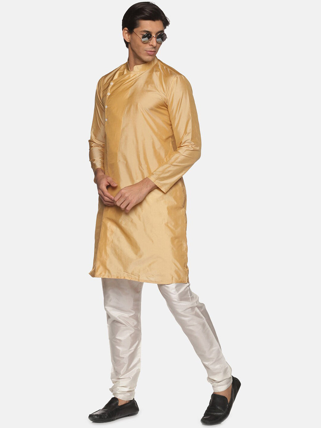 Sethukrishna Men Beige Kurta with Pyjamas - Distacart