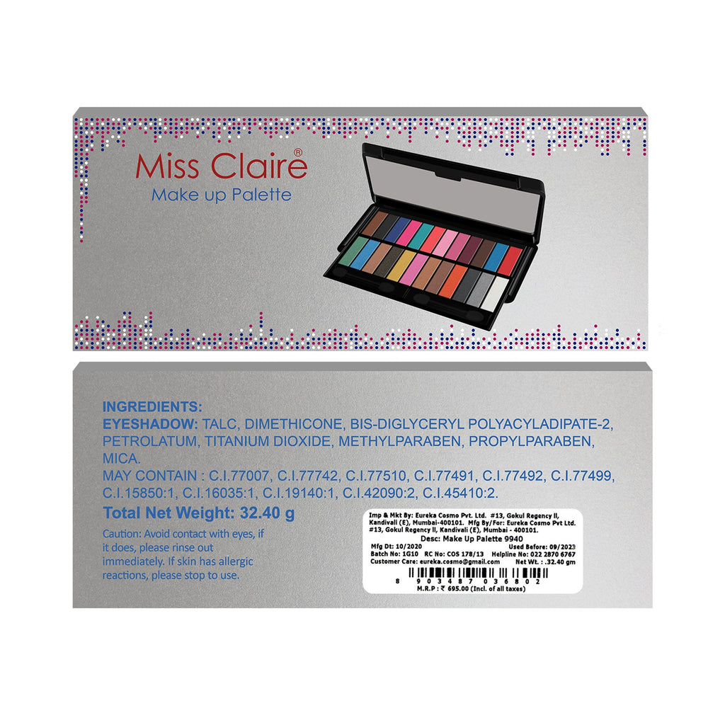 Miss Claire Make Up Palette 9940 (Eyeshadow Palette)