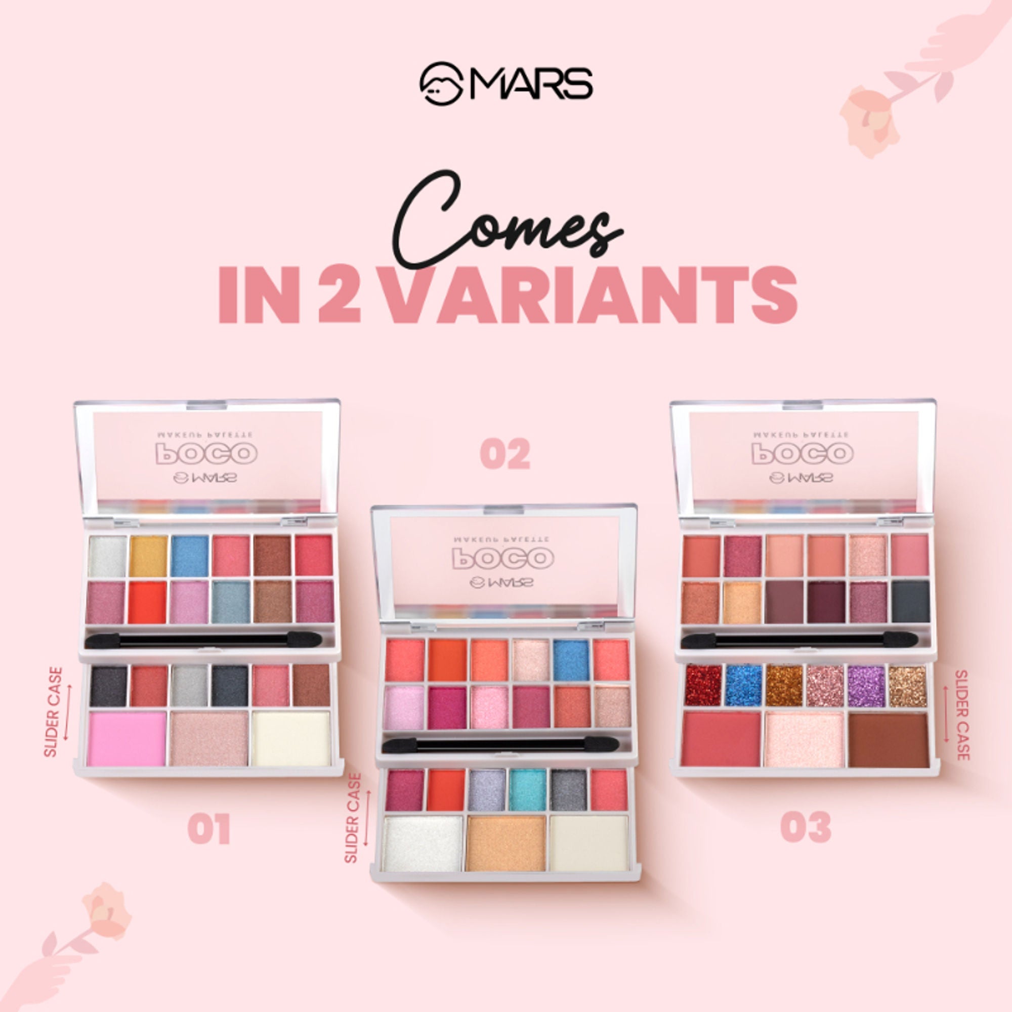 MARS Cosmetics Poco Face Makeup And Eyeshadow Palette - 03 - Distacart