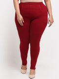 TAG 7 Women Plus Size Ankle Length Cotton Leggings