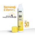 Nykaa Naturals SUNKISSED GLOW Invisible Sunscreen Gel SPF 50 PA++++ with Niacinamide and Vitamin C