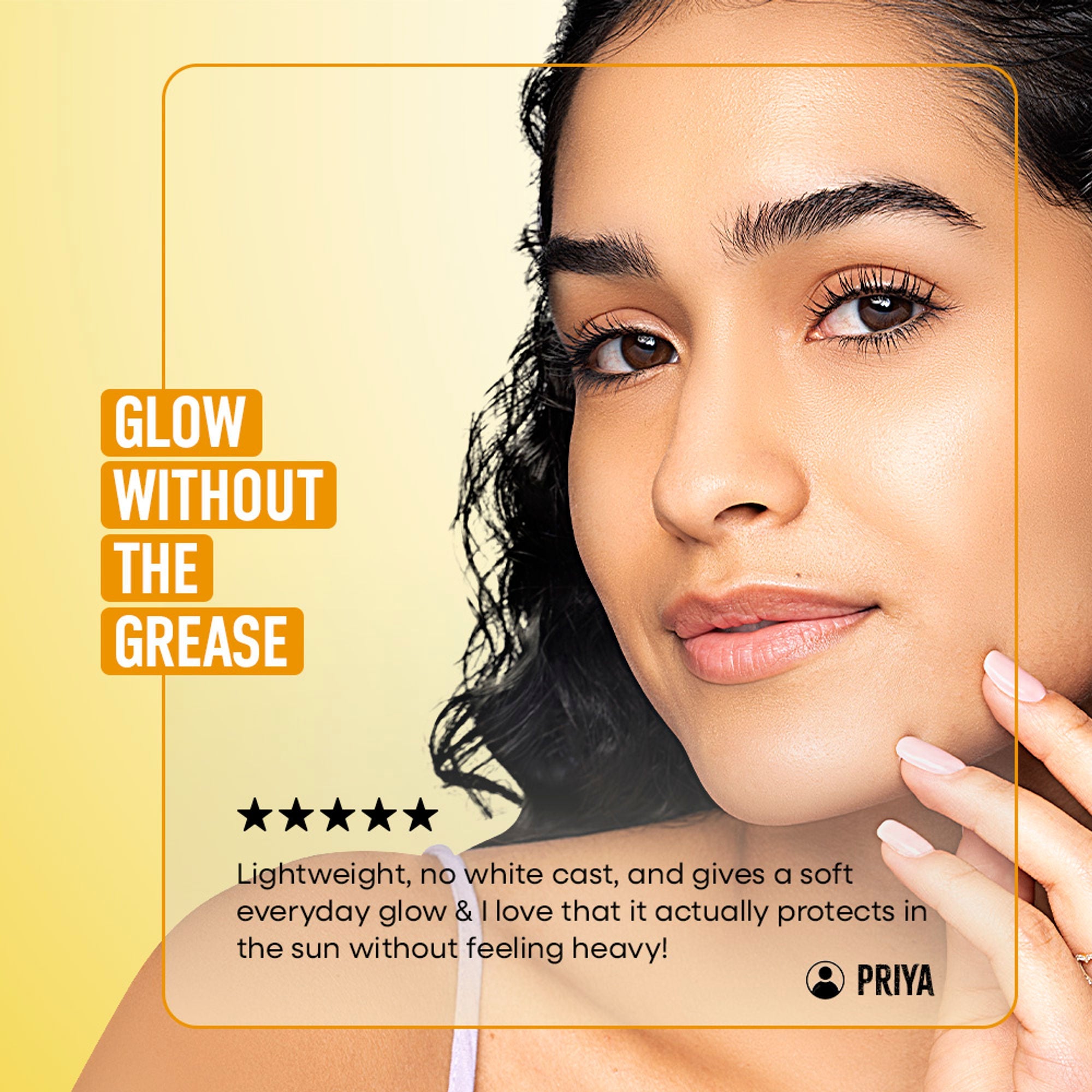 Nykaa Naturals SUNKISSED GLOW Invisible Sunscreen Gel SPF 50 PA++++ with Niacinamide and Vitamin C - Distacart