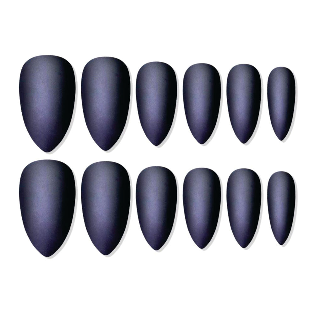 shills professional reusable press on nails sharp almond spn677