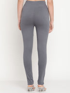 TAG 7 Women Yellow & Grey Ankle-Length Leggings Set of 2