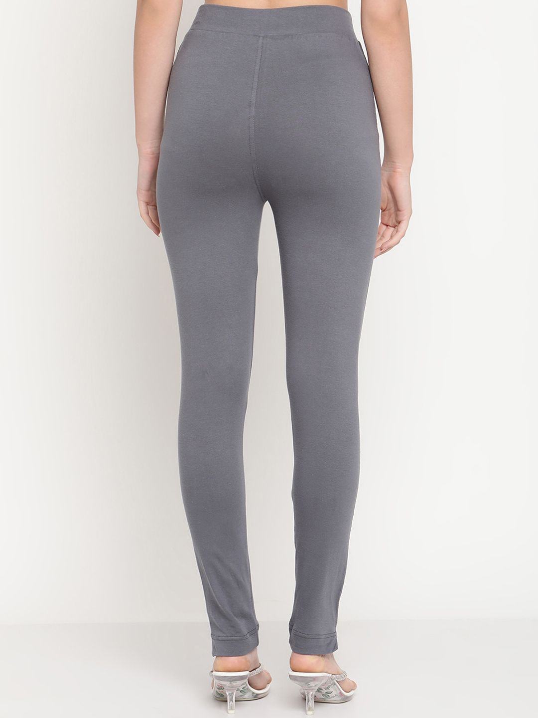 TAG 7 Women Yellow & Grey Ankle-Length Leggings Set of 2