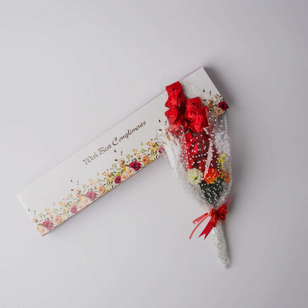 Dibha Ruchoks Valentines Special Rose Shape Chocolates Bouquet