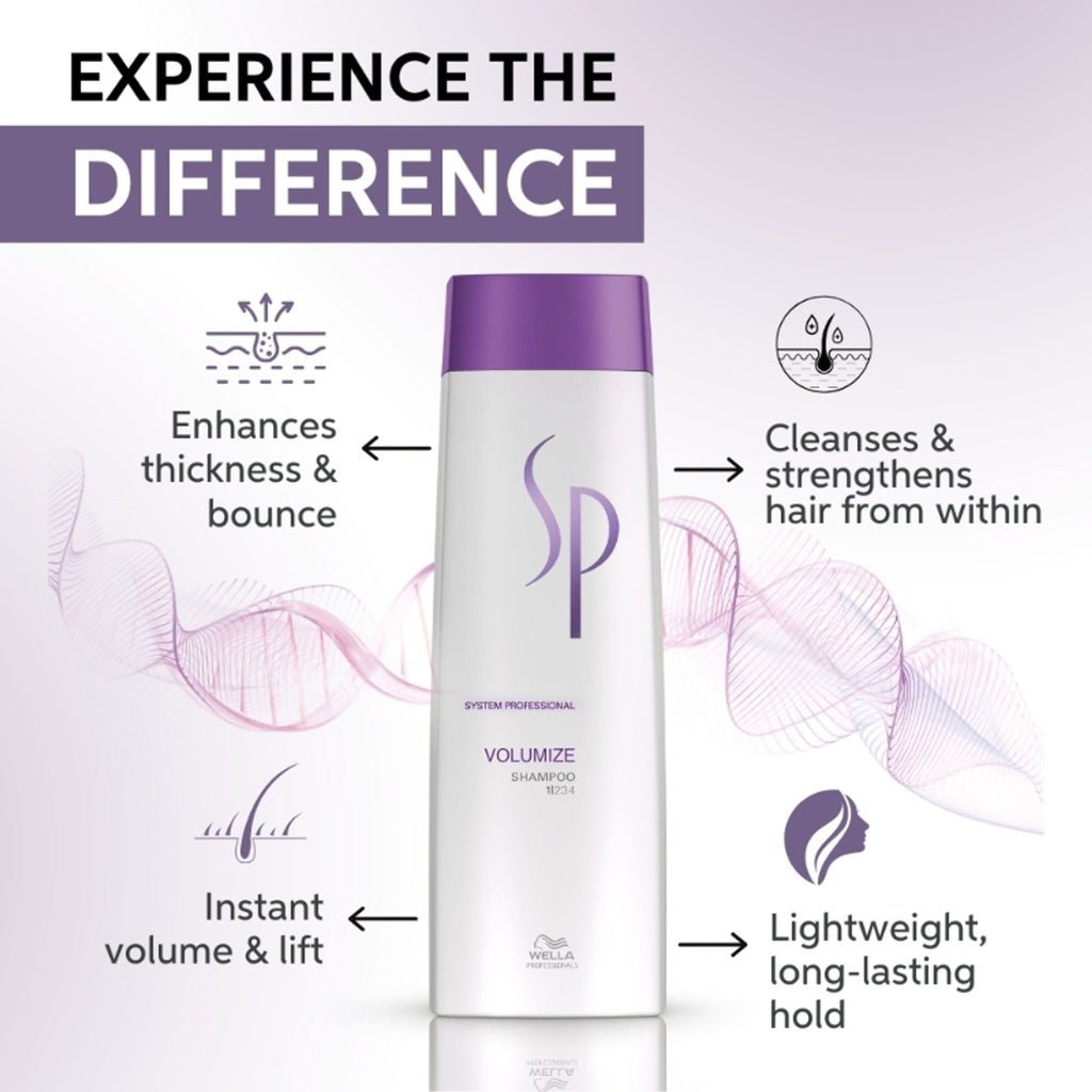 System Professional Volumize Shampoo for Fine Hair, Strengthening & adding Volume