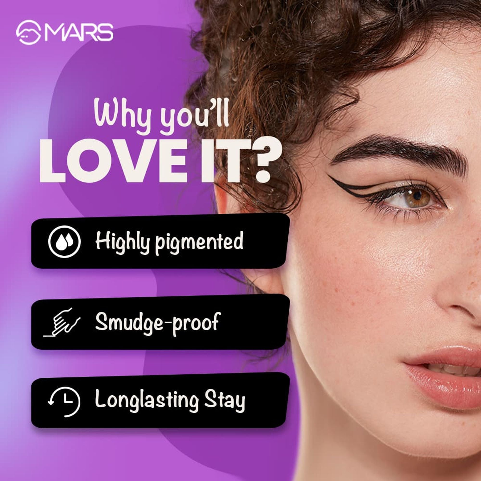 MARS Cosmetics Eyelove Multi Pods Eyeliner - Black - Distacart