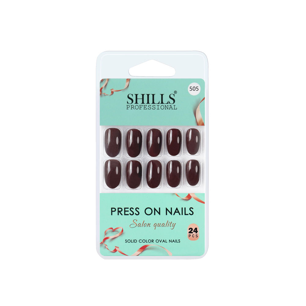 shills professional reusable press on nails oval spn505