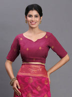 Shree Shyam Fashion Silk Pink Saree - Distacart