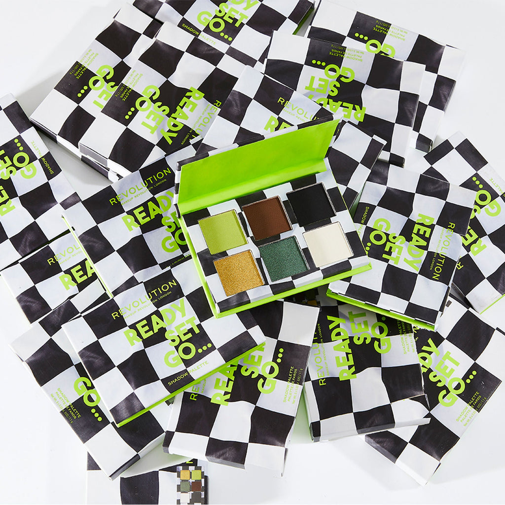 Makeup Revolution Power Eyeshadow Palette 90's Baby - Ready Set Go - Distacart