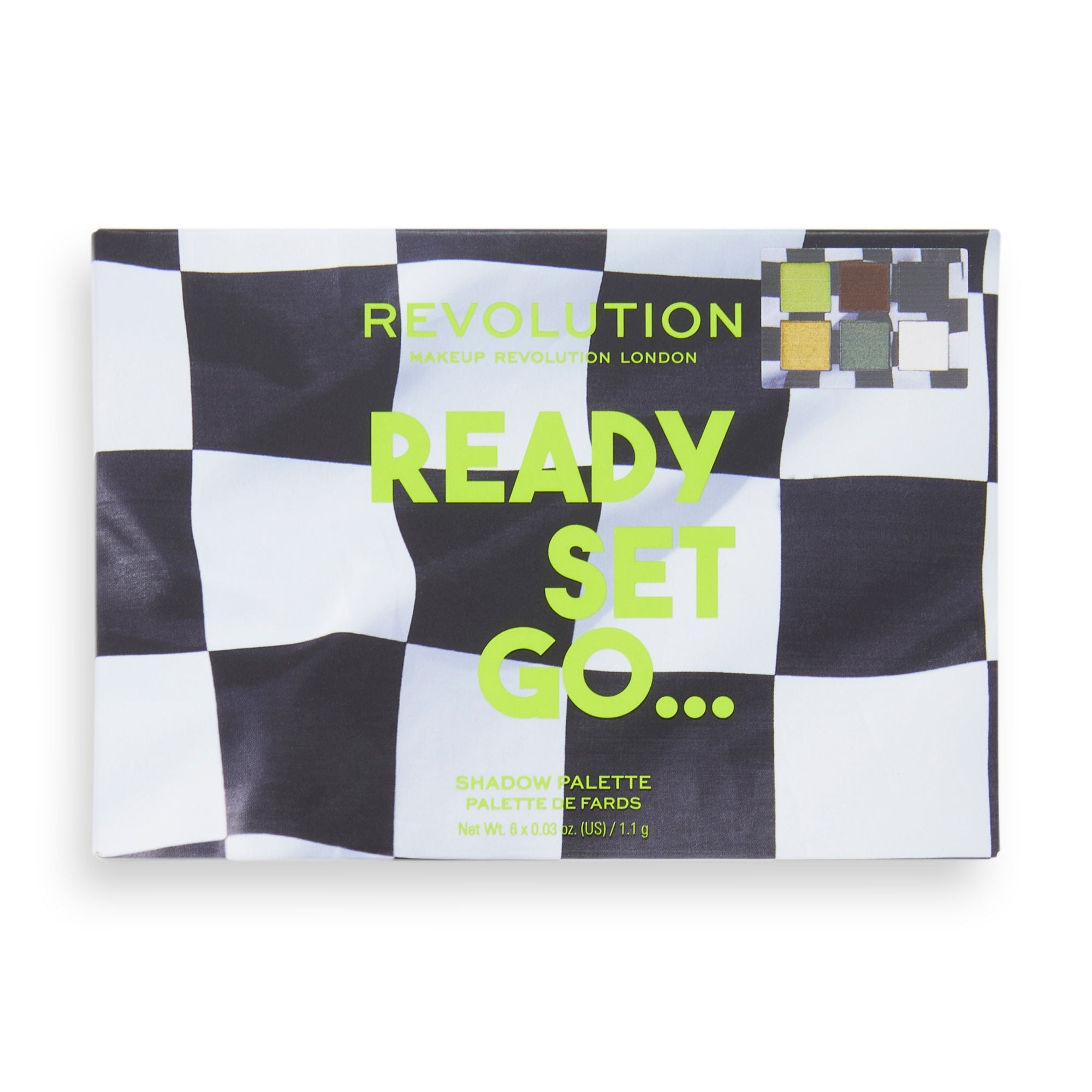 Makeup Revolution Power Eyeshadow Palette 90's Baby - Ready Set Go - Distacart