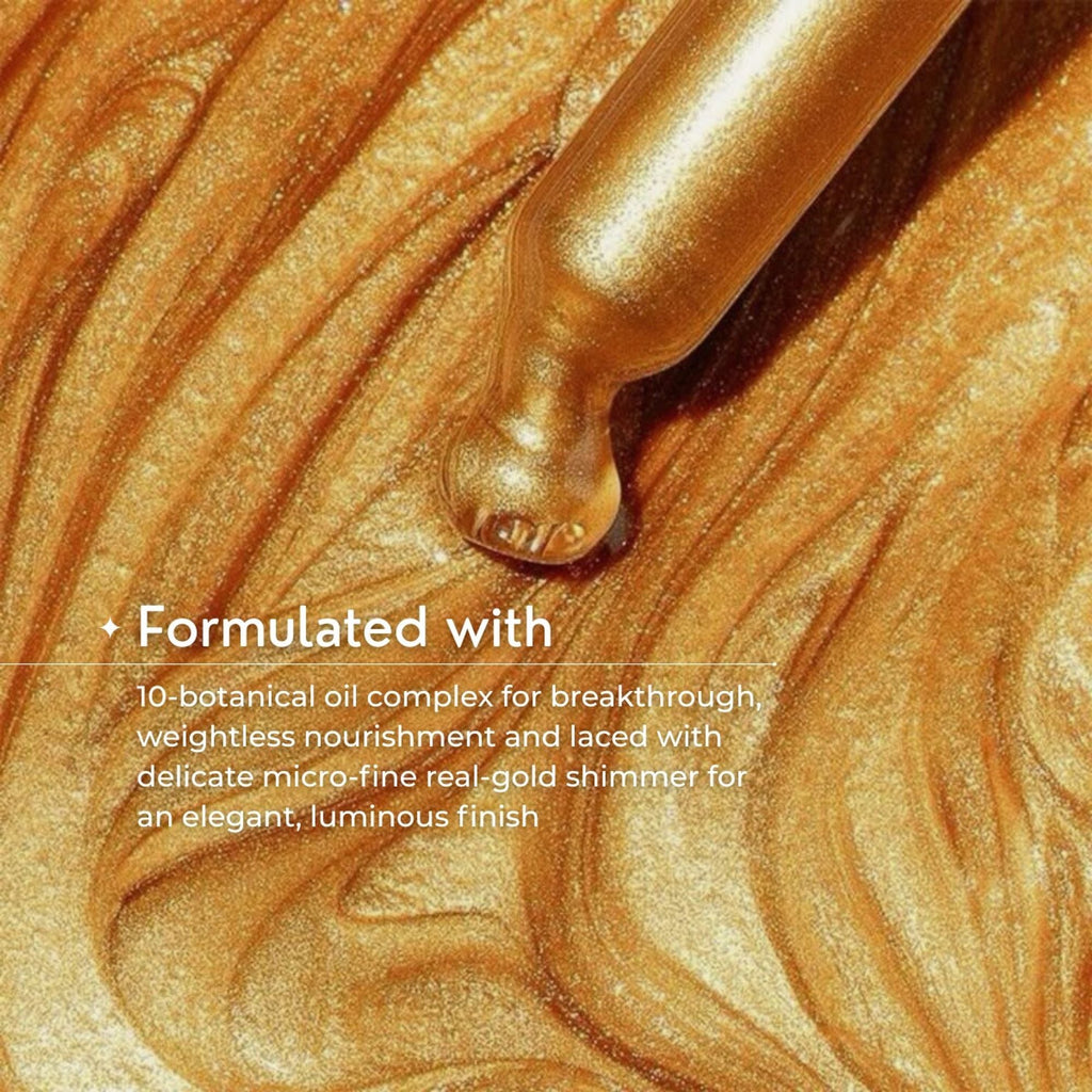 Skinvest Molten Gold Shimmer Drops With Buff Body Brush