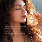 Skinvest Molten Gold Shimmer Drops With Buff Body Brush