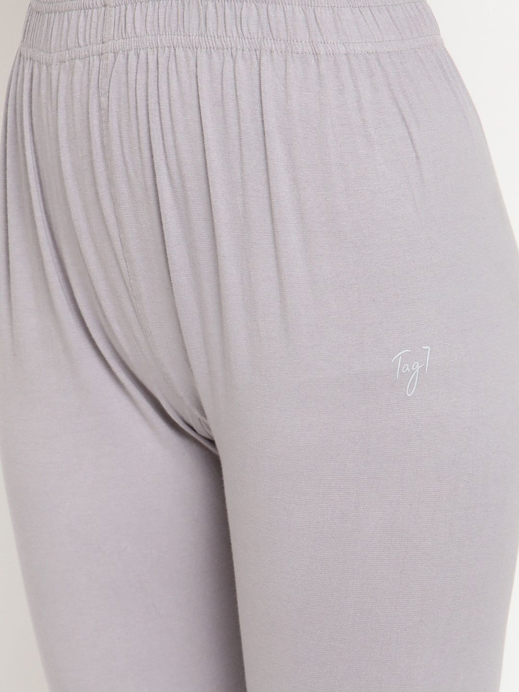 TAG 7 Women Set of 2 Blue & Grey Ankle Length Leggings