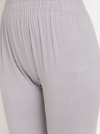 TAG 7 Women Set of 2 Blue & Grey Ankle Length Leggings
