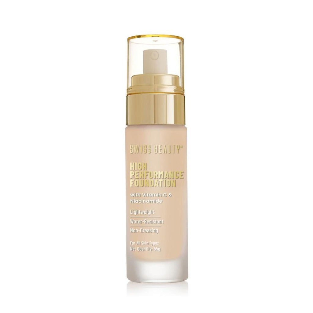 Swiss Beauty High Performance Foundation With Vitamin C & Niacinamide Light-Weight - 03 Natural Beige - Distacart