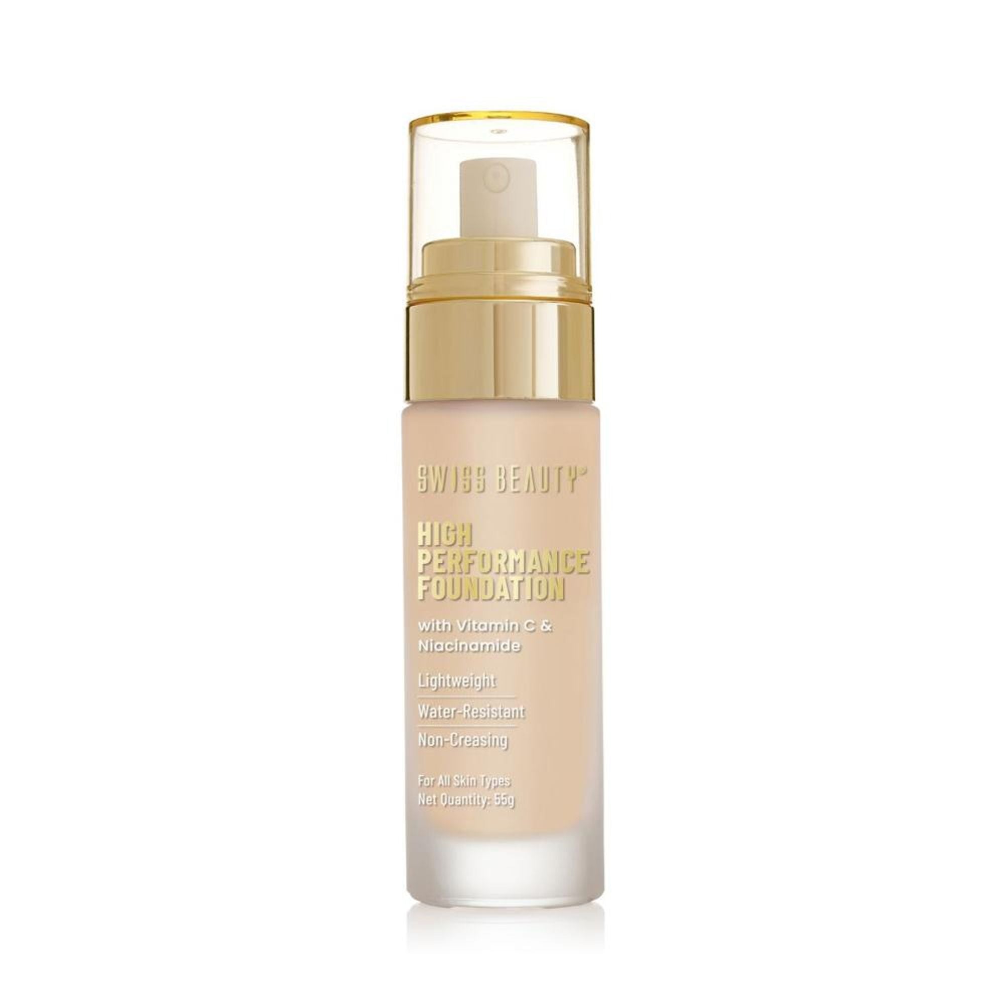 Swiss Beauty High Performance Foundation With Vitamin C & Niacinamide Light-Weight - 03 Natural Beige - Distacart