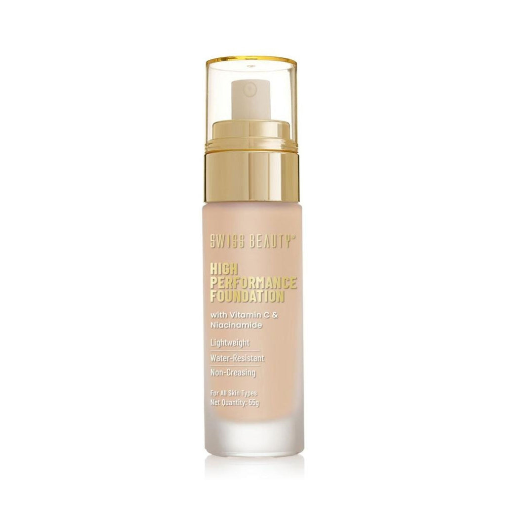 Swiss Beauty High Performance Foundation With Vitamin C & Niacinamide Light-Weight - 05 Classic Ivory - Distacart