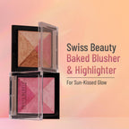 Swiss Beauty Baked Blusher & Highlighter - 03 - Distacart
