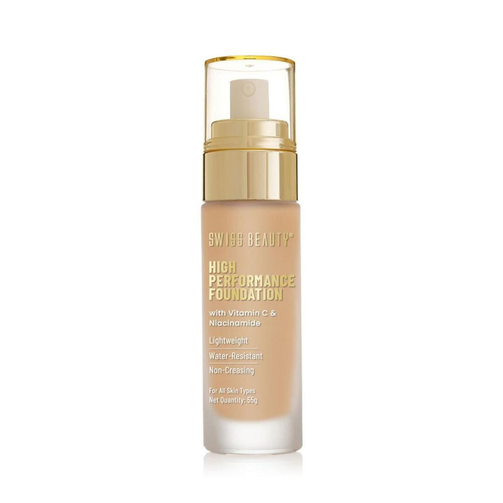 Swiss Beauty High Performance Foundation With Vitamin C & Niacinamide Light-Weight - 07 Natural Buff - Distacart
