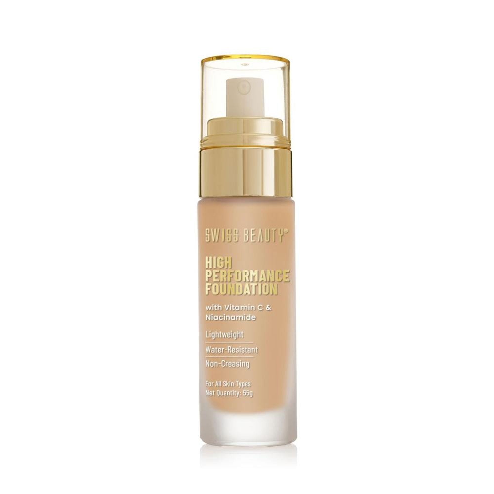 Swiss Beauty High Performance Foundation With Vitamin C & Niacinamide Light-Weight - 07 Natural Buff - Distacart