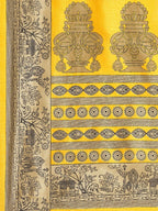 Saree Mall Yellow & Beige Printed Saree - Distacart