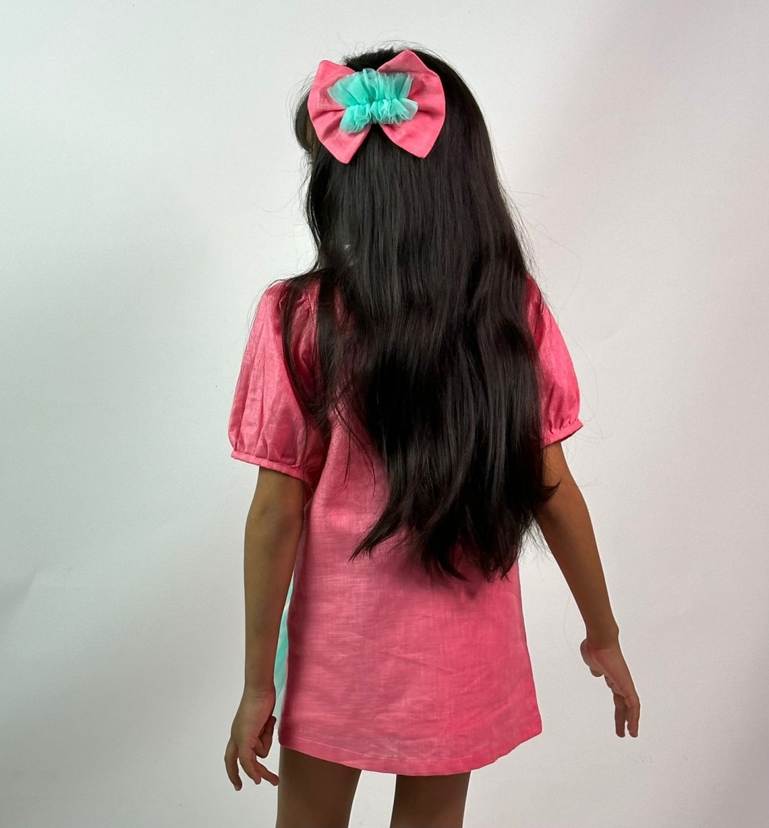 ArthLife Coral Pink Doll A-Line Dress