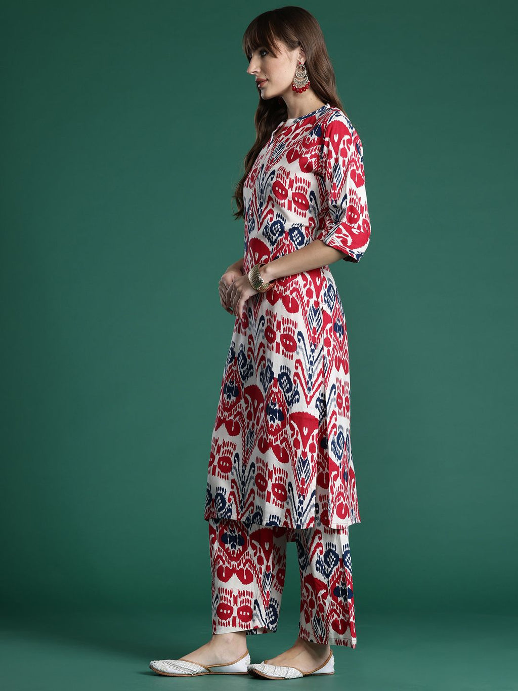 Indo Era Ethnic Motifs Printed Kurta with Palazzos