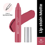 Swiss Beauty Lip Stain Matte Lipstick - 202 Peaches And Cream
