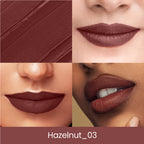 Swiss Beauty Lip Stain Matte Lipstick - 203 Hazlenut - Distacart
