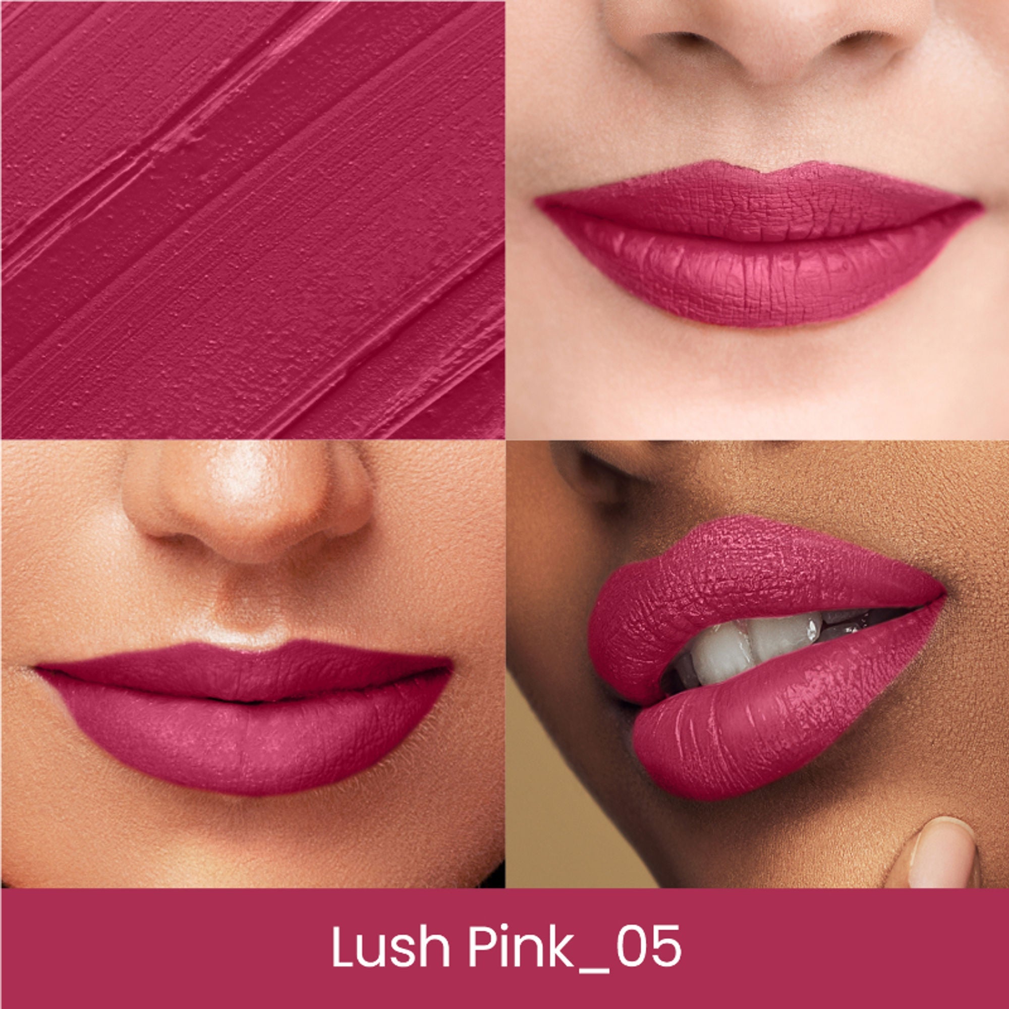 Swiss Beauty Lip Stain Matte Lipstick - 205 Lush Pink - Distacart