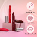 Swiss Beauty Lip Stain Matte Lipstick - 222 Hot Nude - Distacart