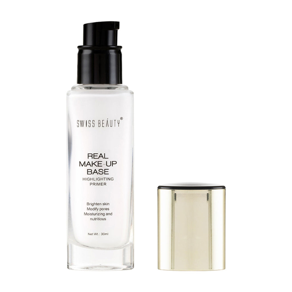 Swiss Beauty Real Make-Up Base Highlighting Primer , Brighten Skin , Modify Pore - 02 Golden Tint