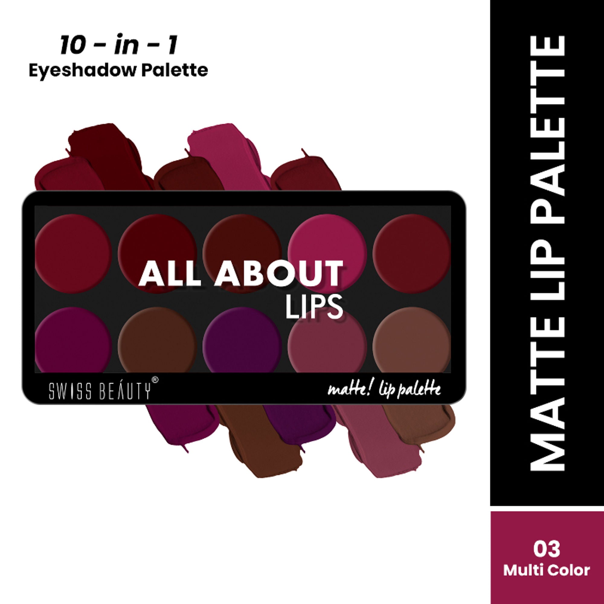 Swiss Beauty All About Lip Palette - 3